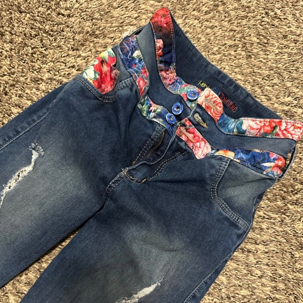 AUTHENTIC COLOMBIAN JEANS BUTT LIFTER LEVANTA COLA COLOMBIAN SIZE 12 USED